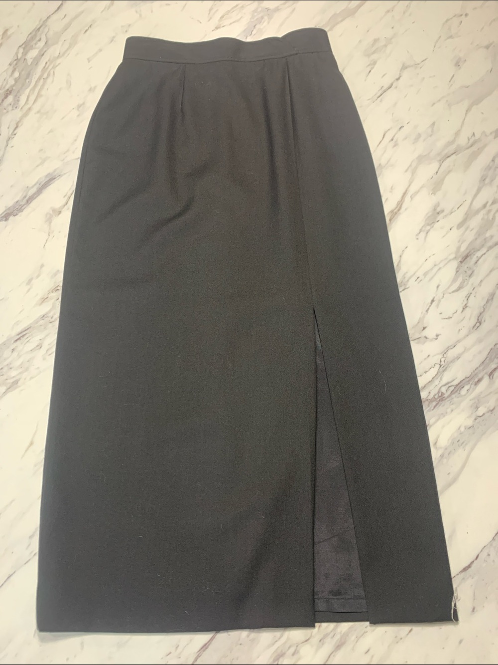 Jacqueline Ferrar Black Maxi Skirt with Front Slit
